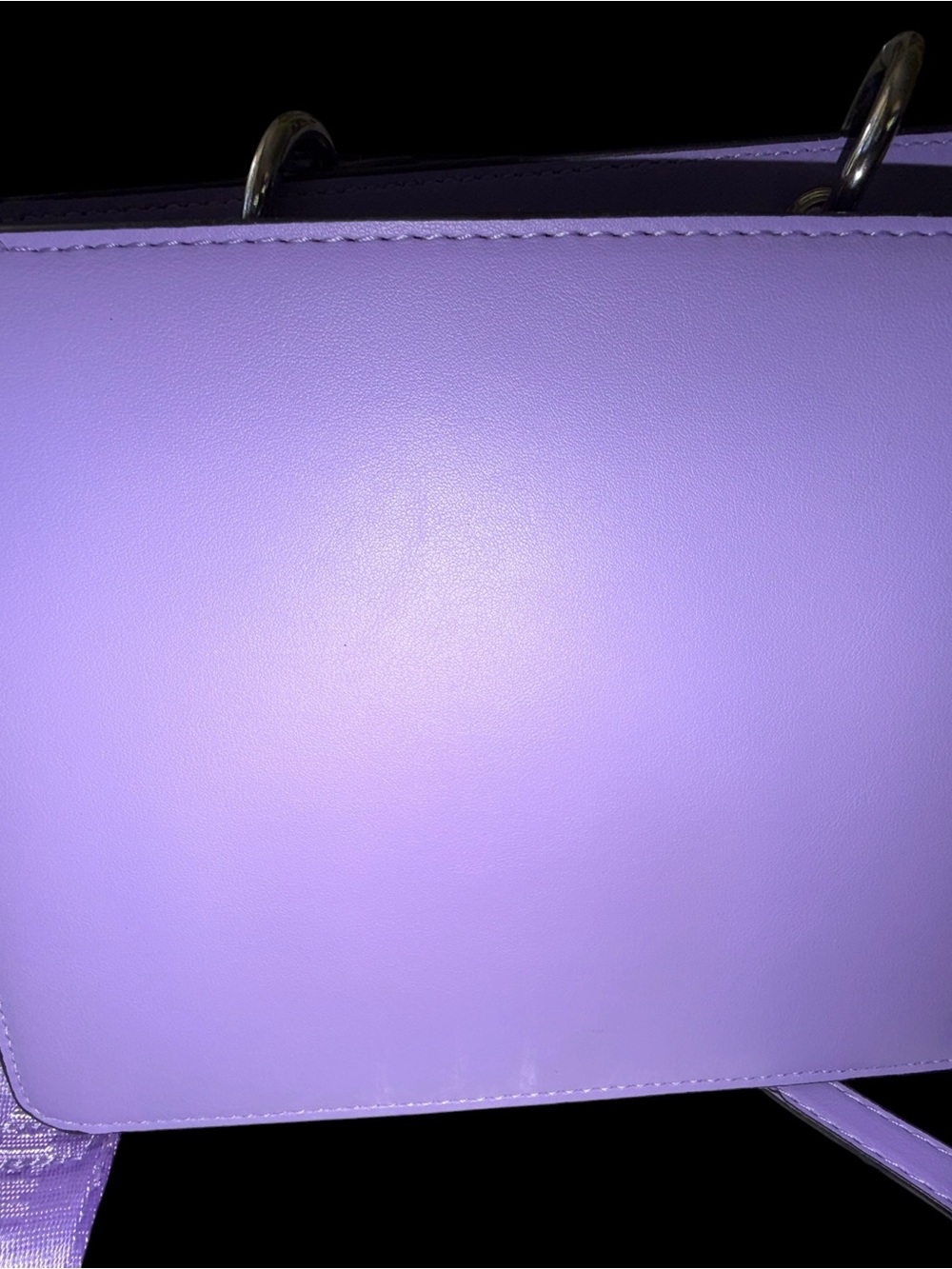 Steve Madden Purple Faux Leather Crossbody Bag with Front Pockets New - Picture 6 of 11